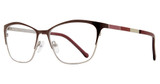 Global Optique Eyeglasses PB849 BURGUNDY