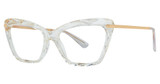 Modern Art Eyeglasses A398 crystal/gold