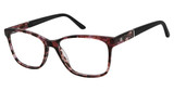 Ann Taylor Eyeglasses AT008 FUCHSIA TOR BLK/CO3