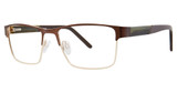 Vivid Eyeglasses VIVID 400 matt brown/shiny gold/2