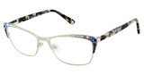 Jimmy Crystal New York Eyeglasses Lagos Silver/SILVER