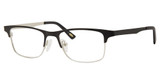 AirMag Eyeglasses AIRMAG A6252 Black/Steel/C1