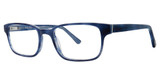 Deja Vu Eyeglasses 9024 Blue Demi/Gray