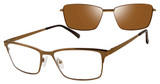 REVOLUTION Eyeglasses HURON BROWN/BRN