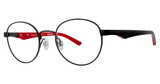 Shaquille O'Neal Eyeglasses Shaquille O'Neal 514M Black Red/239