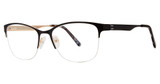 Genevieve Boutique Eyeglasses Flair matte black/gold