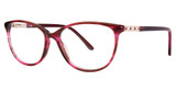 Genevieve Boutique Eyeglasses Eavesdrop burgundy haze