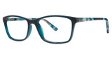 Genevieve Paris Design Eyeglasses Kailey teal marble