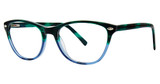 Genevieve Boutique Eyeglasses Ariel jade/blue