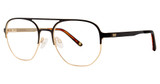 Randy Jackson Eyeglasses Randy Jackson 1100 Black/Gold/235