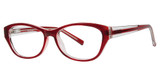 Parade Eyeglasses 1772 Burgundy Crystal