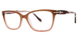 Leon Max Eyeglasses Leon Max 4075 Brn/Blush Fade/64