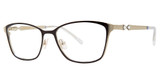 Vera Wang Eyeglasses Taja Black Silver/BK Vera Wang Eyeglasses Taja Black Silver/BK