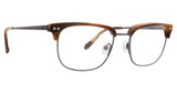 Badgley Mischka Eyeglasses Deville Brown Horn/BRHN