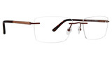 Totally Rimless Eyeglasses Bypass(302) Brown/BRWN