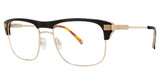 Randy Jackson Eyeglasses Randy Jackson 1101 Black/Gold/235