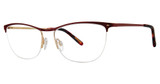 Via Spiga Eyeglasses Via Spiga Jordana Red/Gold/910