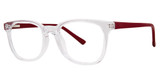 Modern Plastics II Eyeglasses Confide crystal/red
