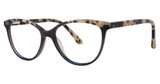 Genevieve Boutique Eyeglasses Presley black/ivory marble/navy