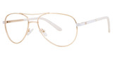 Genevieve Paris Design Eyeglasses Charisma gold/white/pearl