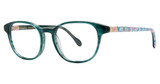Lilly Pulitzer Eyeglasses Perri Teal Colorful Caravan/TE