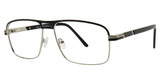 Times Square Eyeglasses Duke Black/Silver