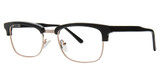 Times Square Eyeglasses Liberty GOLD BLACK