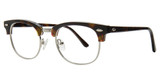 Times Square Eyeglasses Stars Demi Amber/Silver