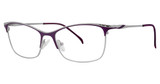 Genevieve Boutique Eyeglasses Disguise matte plum