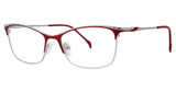 Genevieve Boutique Eyeglasses Disguise matte burgundy