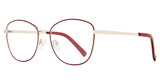 Eye Q Eyewear Eyeglasses QUEENSBURY BURGUNDY/BURGUNDY
