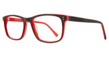 Eye Q Eyewear Eyeglasses YD907 BROWN/RED/RED