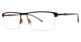 Shaquille O'Neal Eyeglasses Shaquille O'Neal 165M Black/Red/239
