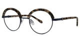 Leon Max Eyeglasses Leon Max 4091 Cobalt/Crm Tort/244