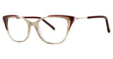 Vera Wang Eyeglasses V567 Khaki Scarlet/KH