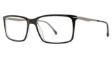 Vivid Eyeglasses BIG AND TALL 20 black/crystal