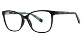 Genevieve Paris Design Eyeglasses Realize black/teal marble