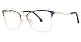 Modern Art Eyeglasses A609 navy/gold