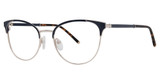 Modern Art Eyeglasses A611 navy tortoise