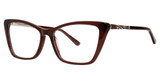 Modern Art Eyeglasses A610 ruby/gold
