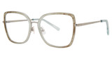 Vera Wang Eyeglasses V573 Grey Crystal/GR