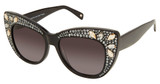 Jimmy Crystal New York Eyeglasses JCS545 Black/BLACK