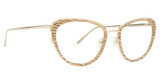 Badgley Mischka Eyeglasses Claudine Gold/GOLD