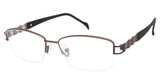 STEPPER Eyeglasses 50207 SI BROWN F019/BRN