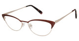 PHOEBE Eyeglasses P336 BURGUNDY/BUR
