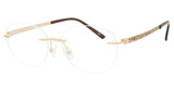 AirMag Eyeglasses AIRMAG A6371 Gold/C3