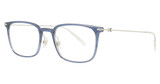 Montblanc Eyeglasses MB0100O BLUE-SILVER-TRANSPARENT/004