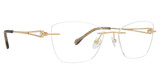 Totally Rimless Eyeglasses Bria(327) Gold/GOLD