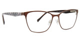 Vera Bradley Eyeglasses VB Paulina Mahogany Medallion/MAH