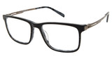 TLG Eyeglasses NU044 BLACK STRIATION/C01